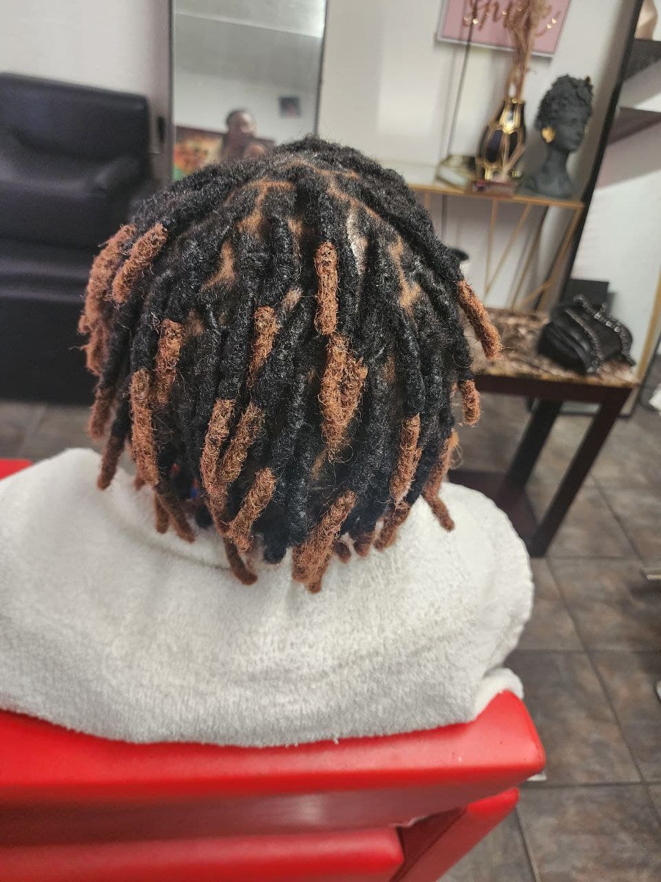 Locs Interlocking on natural hair - Milly's FAB Tucson salon