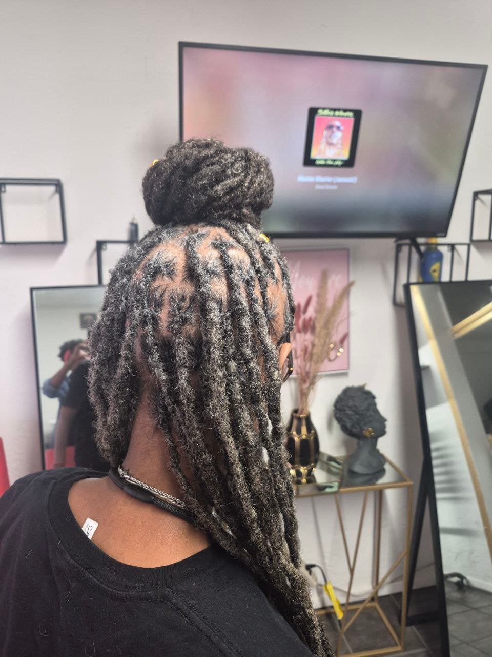 Beautiful locs repair hairstyle - East Tucson salon
