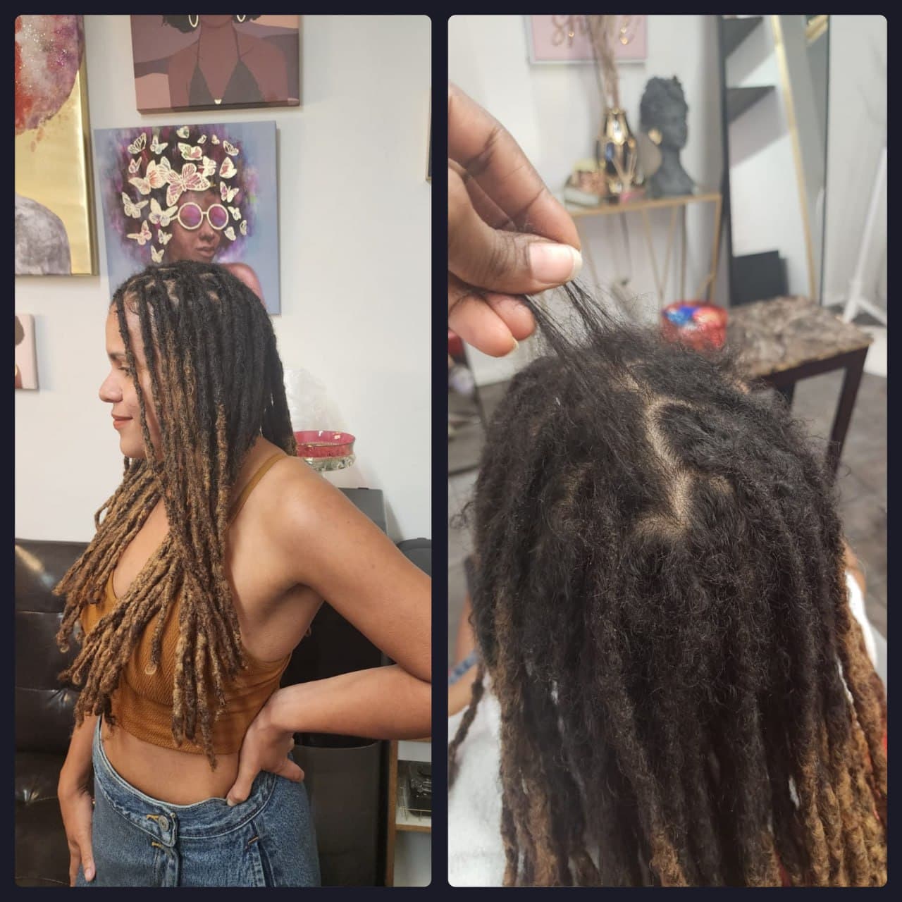 Beautiful locs repair hairstyle - East Tucson salon