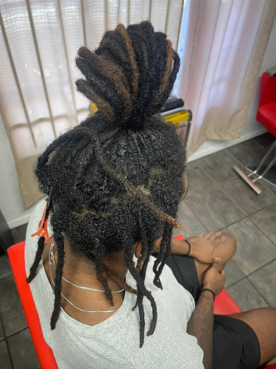 Locs Retwist protective style - Tucson hair braiding by Milly's FAB