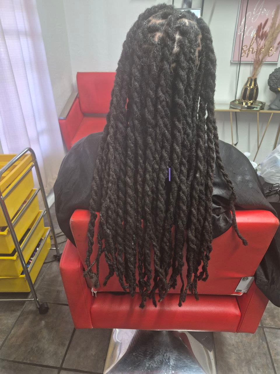 Professional locs retwist & 2 strand twist for natural hair in Tucson AZ
