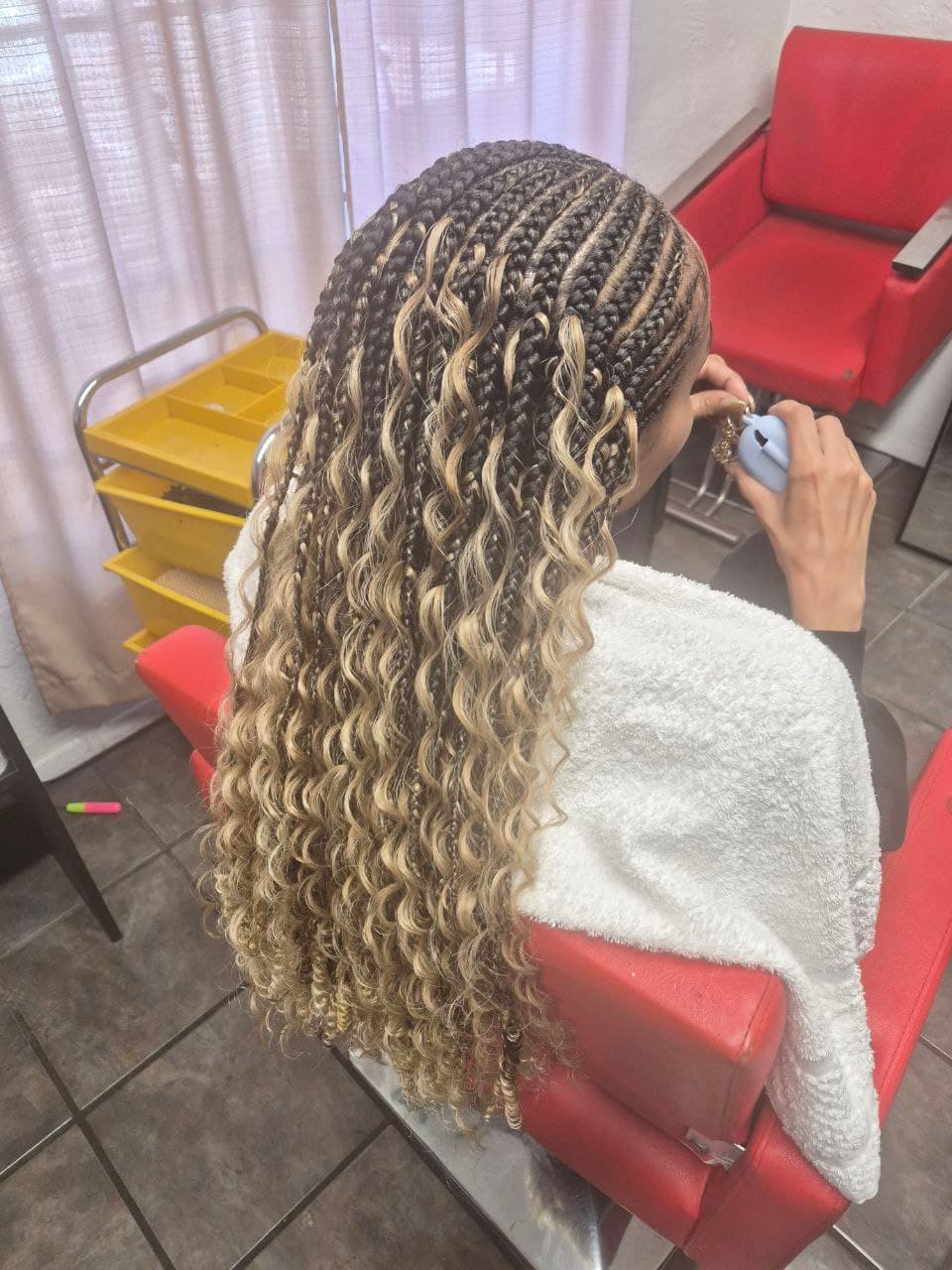 Boho Box Braids in Tucson Arizona - Female Braids specialist