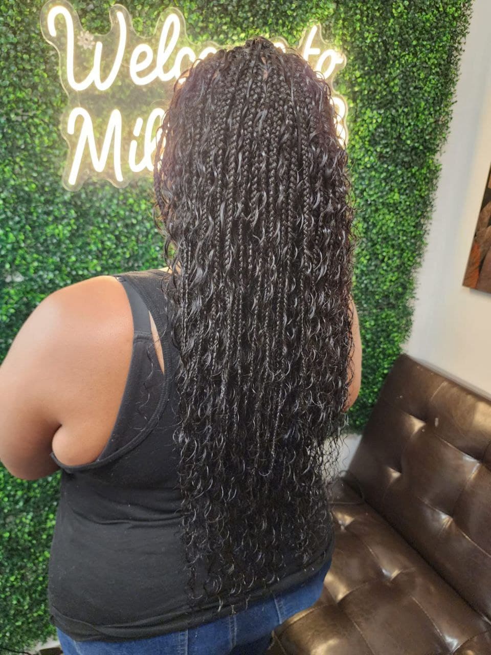 Boho Box Braids hair braiding Tucson - Professional female braids