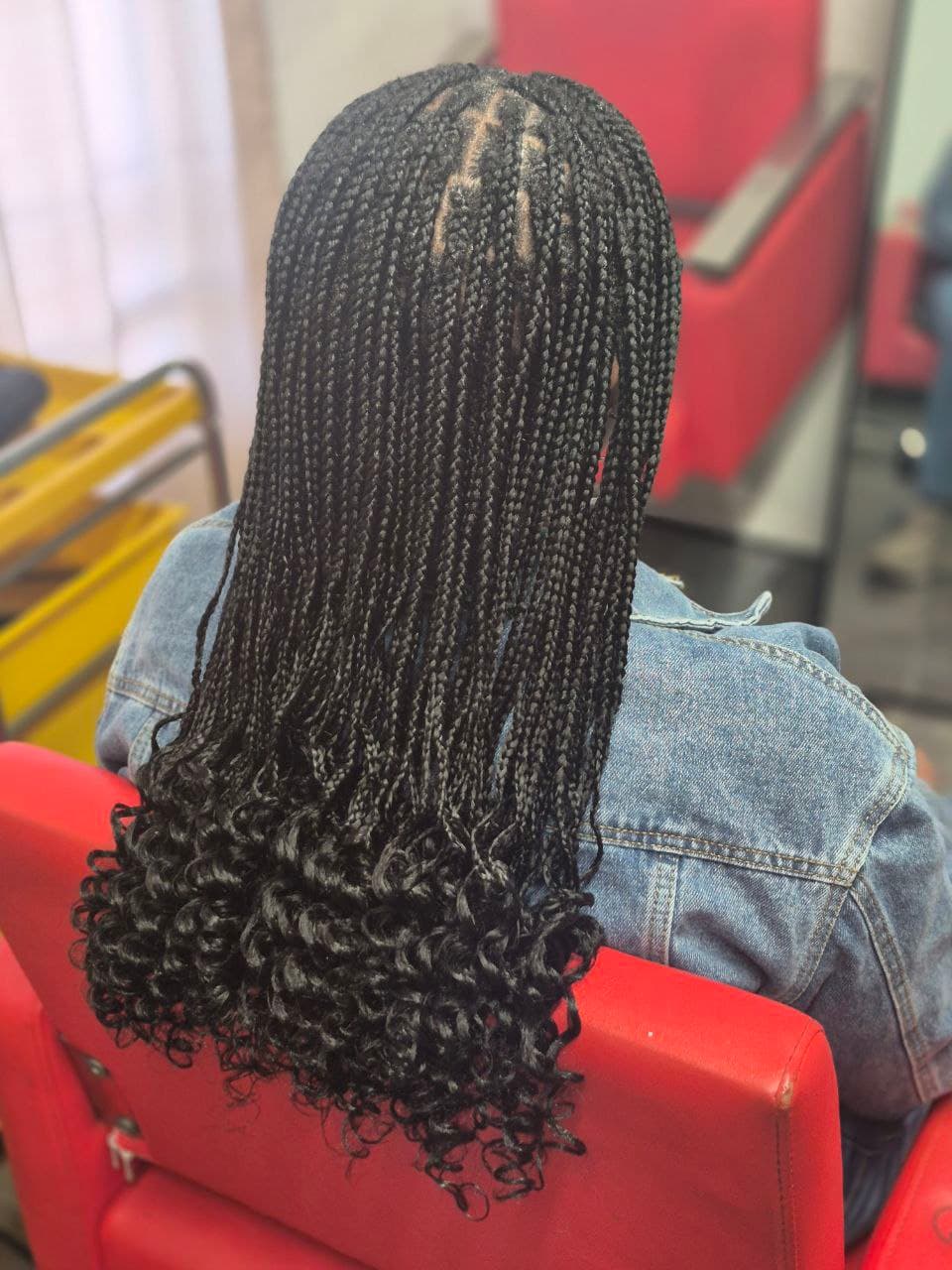 Medium Box Braids in Tucson Arizona - Female Braids specialist