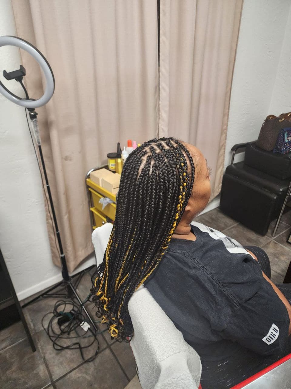 Medium Box Braids - Expert female braids in Tucson AZ