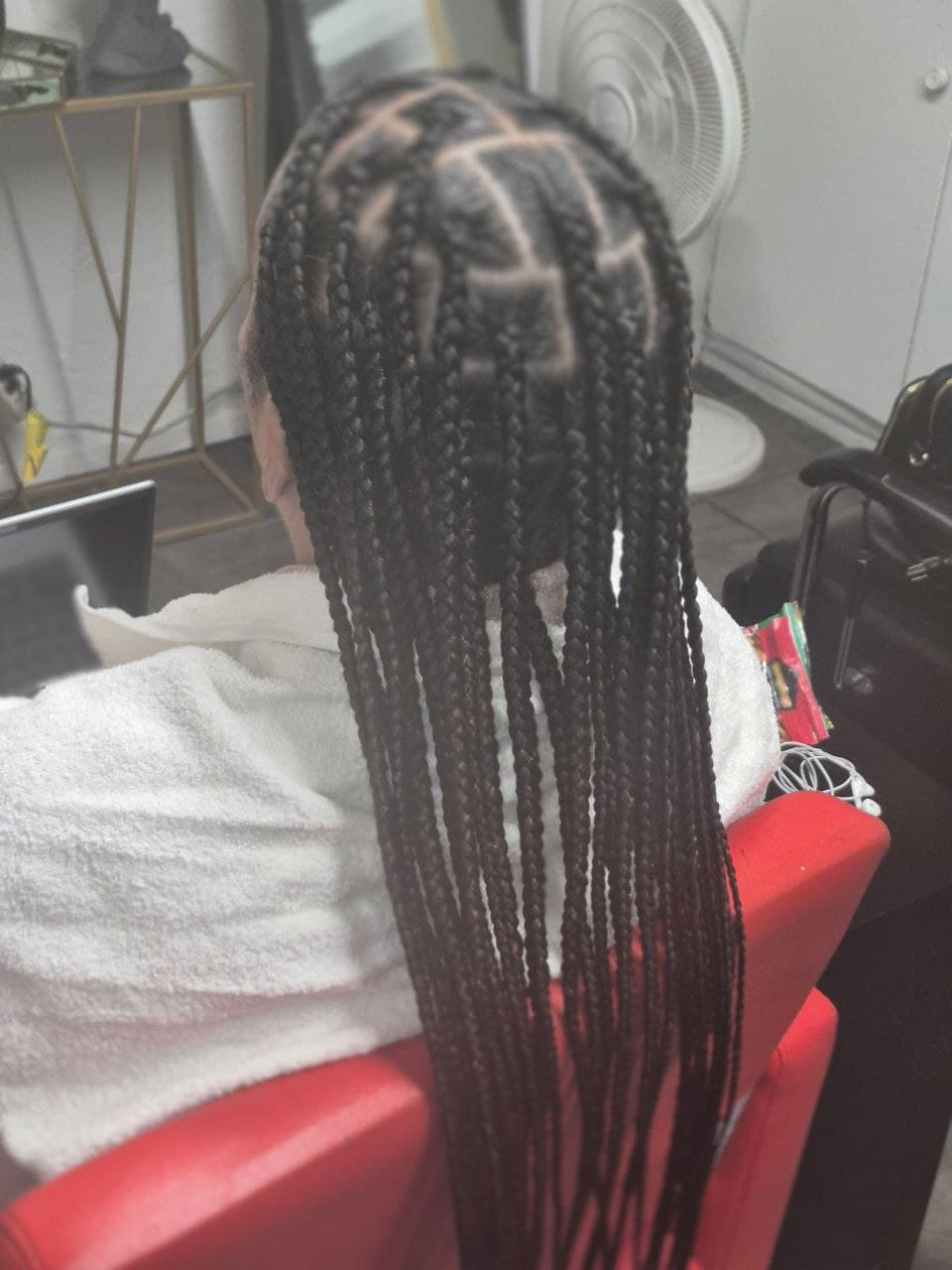 Professional medium box braids for natural hair in Tucson AZ