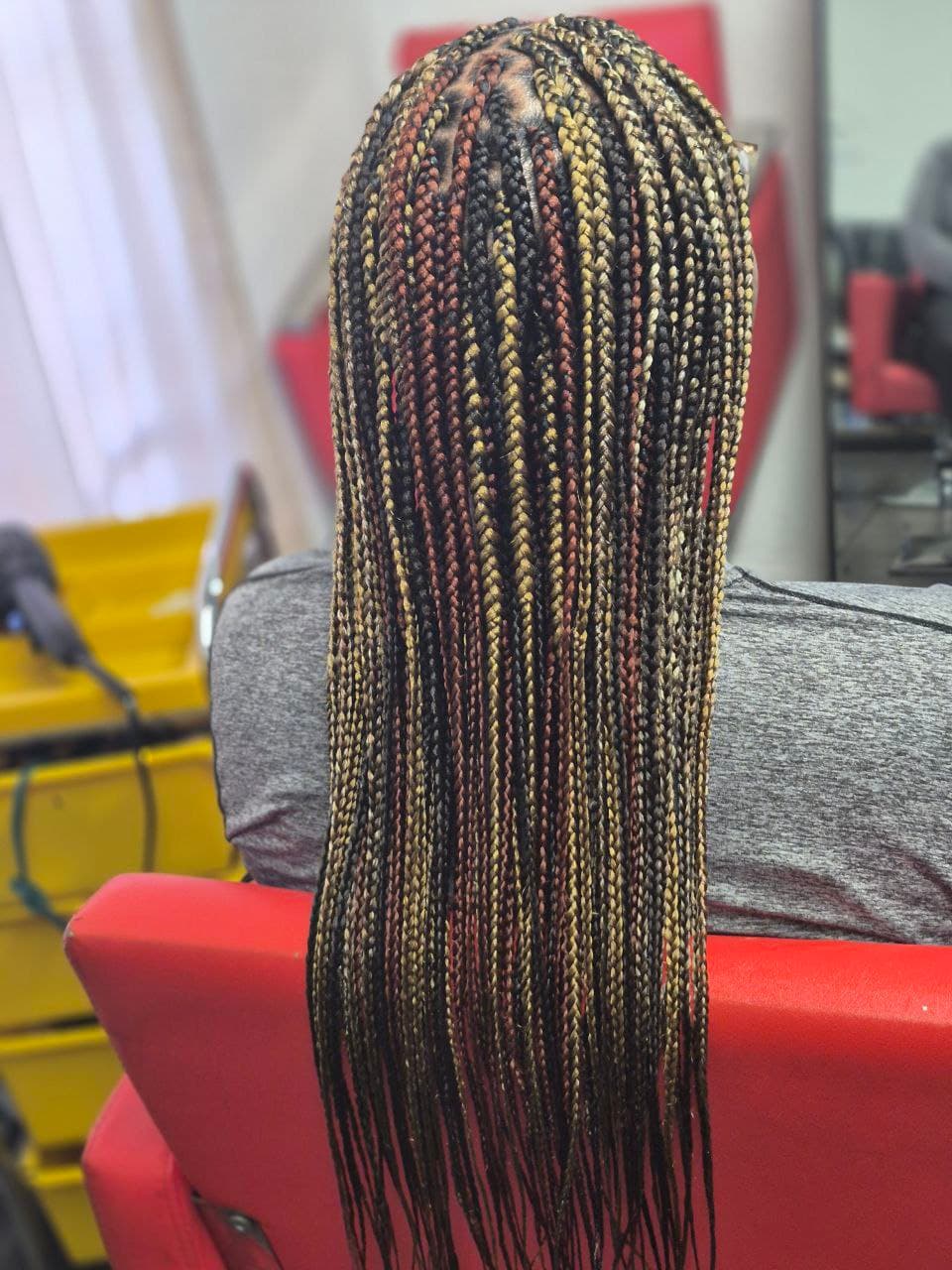 Medium Box Braids hair braiding Tucson - Professional female braids