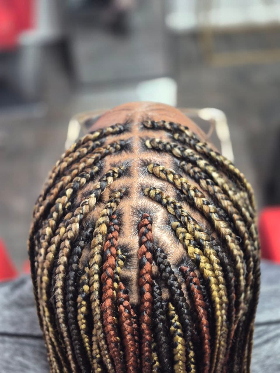 Medium Box Braids - Expert female braids in Tucson AZ