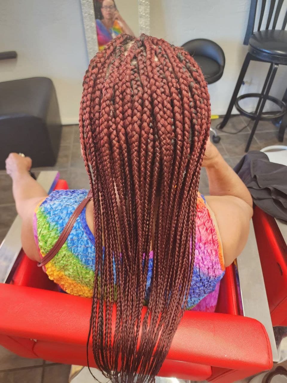 Medium Box Braids for all hair types - Tucson braiding specialist