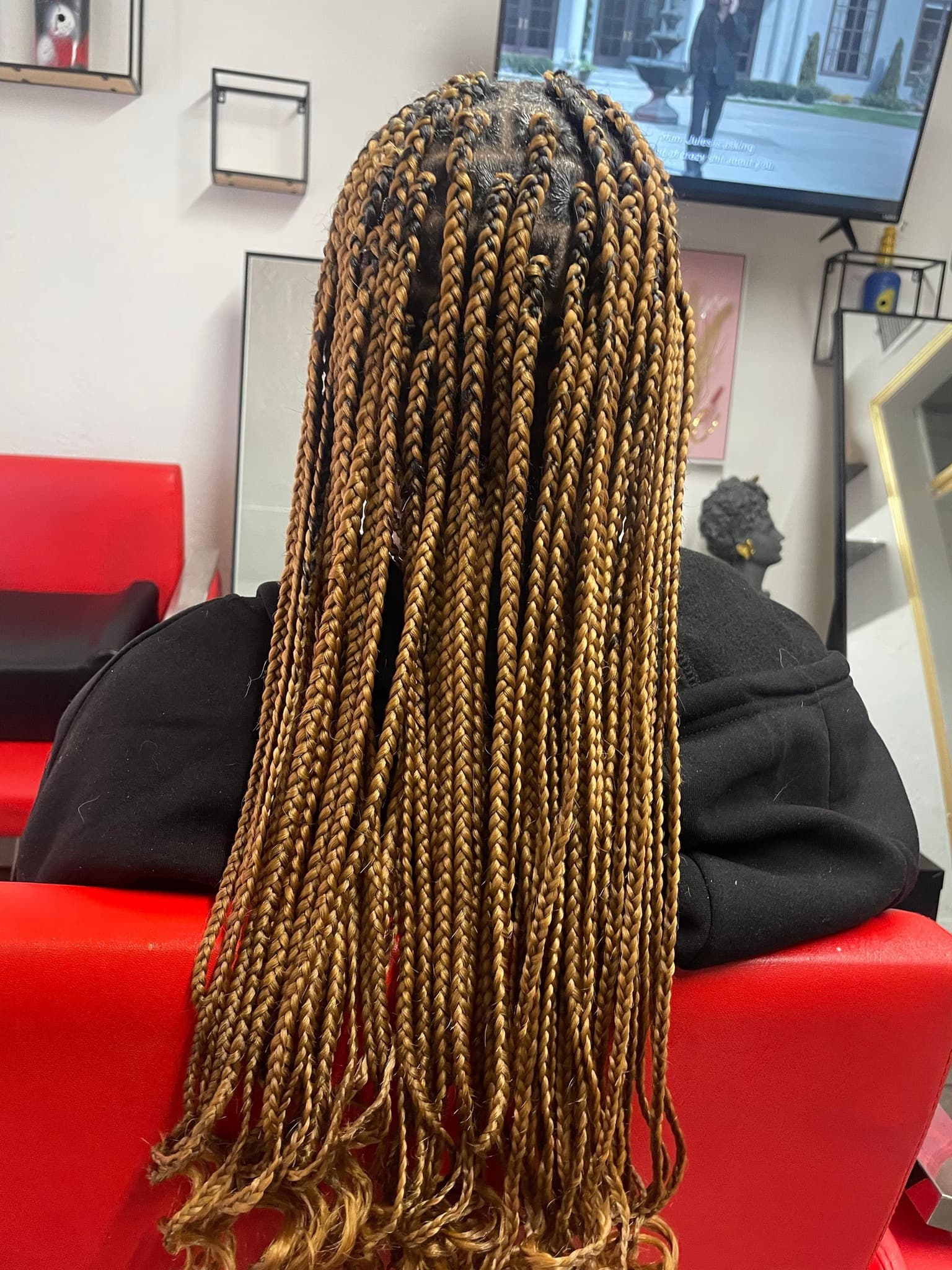 Professional medium box braids for natural hair in Tucson AZ