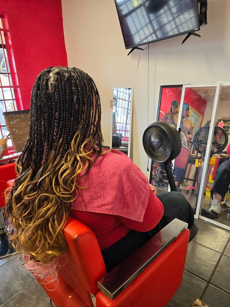 Professional french curl for natural hair in Tucson AZ