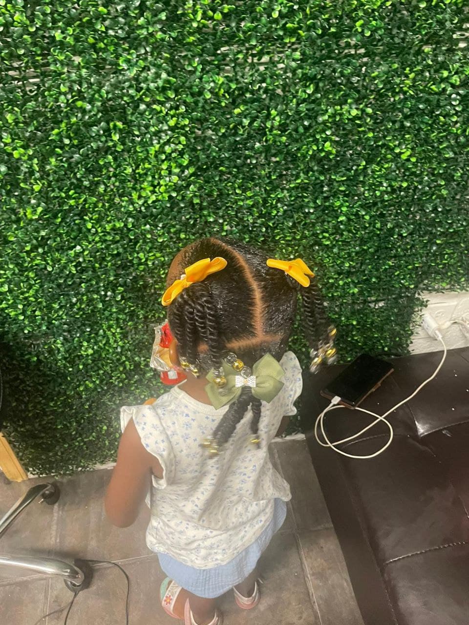 Beautiful little girls braids hairstyle - East Tucson salon