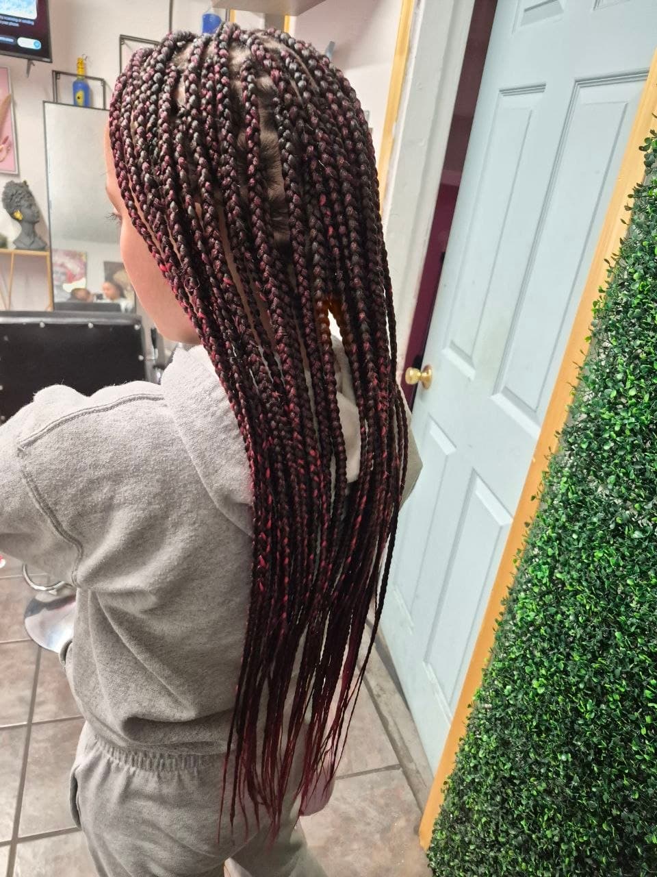 Little Girls Braids on natural hair - Milly's FAB Tucson salon