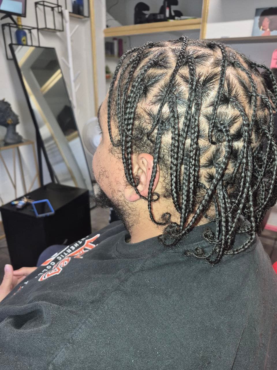 Male Box Braids hairstyle in Tucson - Men's Braids by Milly's FAB