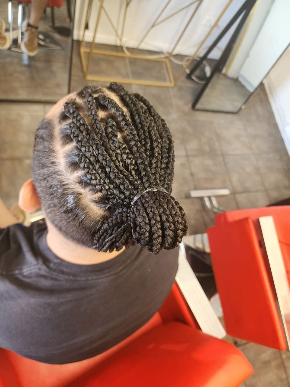 Male Box Braids hair braiding Tucson - Professional men's braids