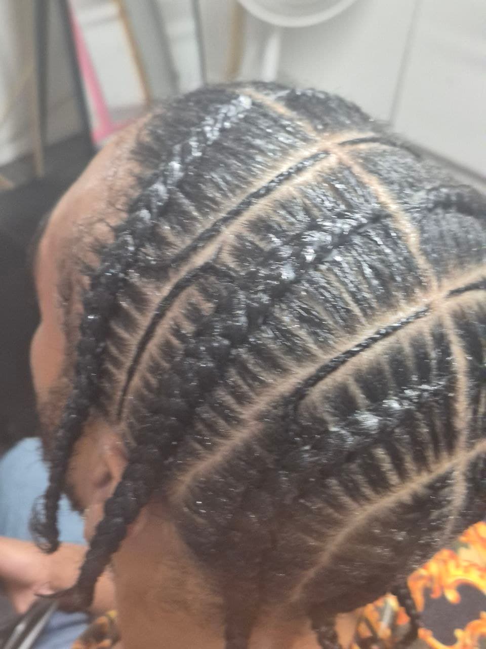 Pop Smoke Stitch Braids in Tucson Arizona - Men's Braids specialist