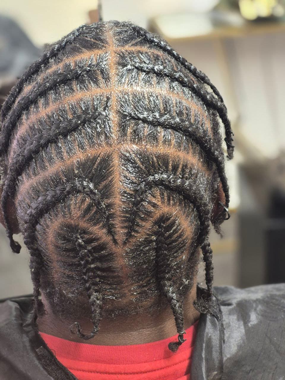 Pop Smoke Stitch Braids hair braiding Tucson - Professional men's braids