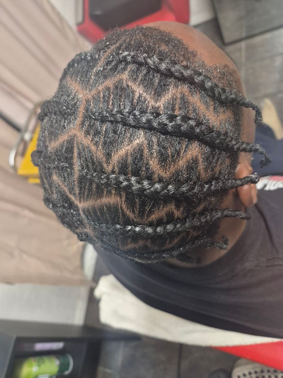 Pop Smoke Stitch Braids - Expert men's braids in Tucson AZ