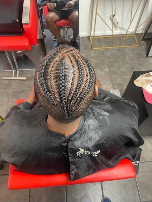 Stitch Braids protective hairstyle - Milly's FAB Hair Salon Tucson