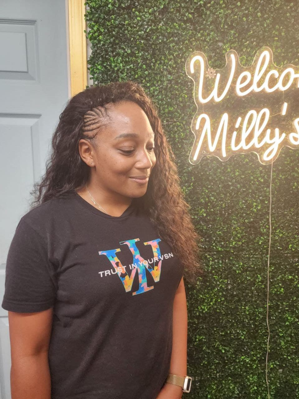 Sewing hairstyle in Tucson - Professional hair braiding by Milly's FAB