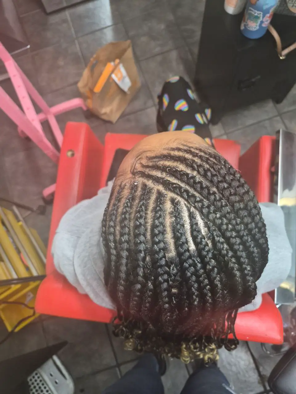 Cornrows & Back Box Braids - Style 6