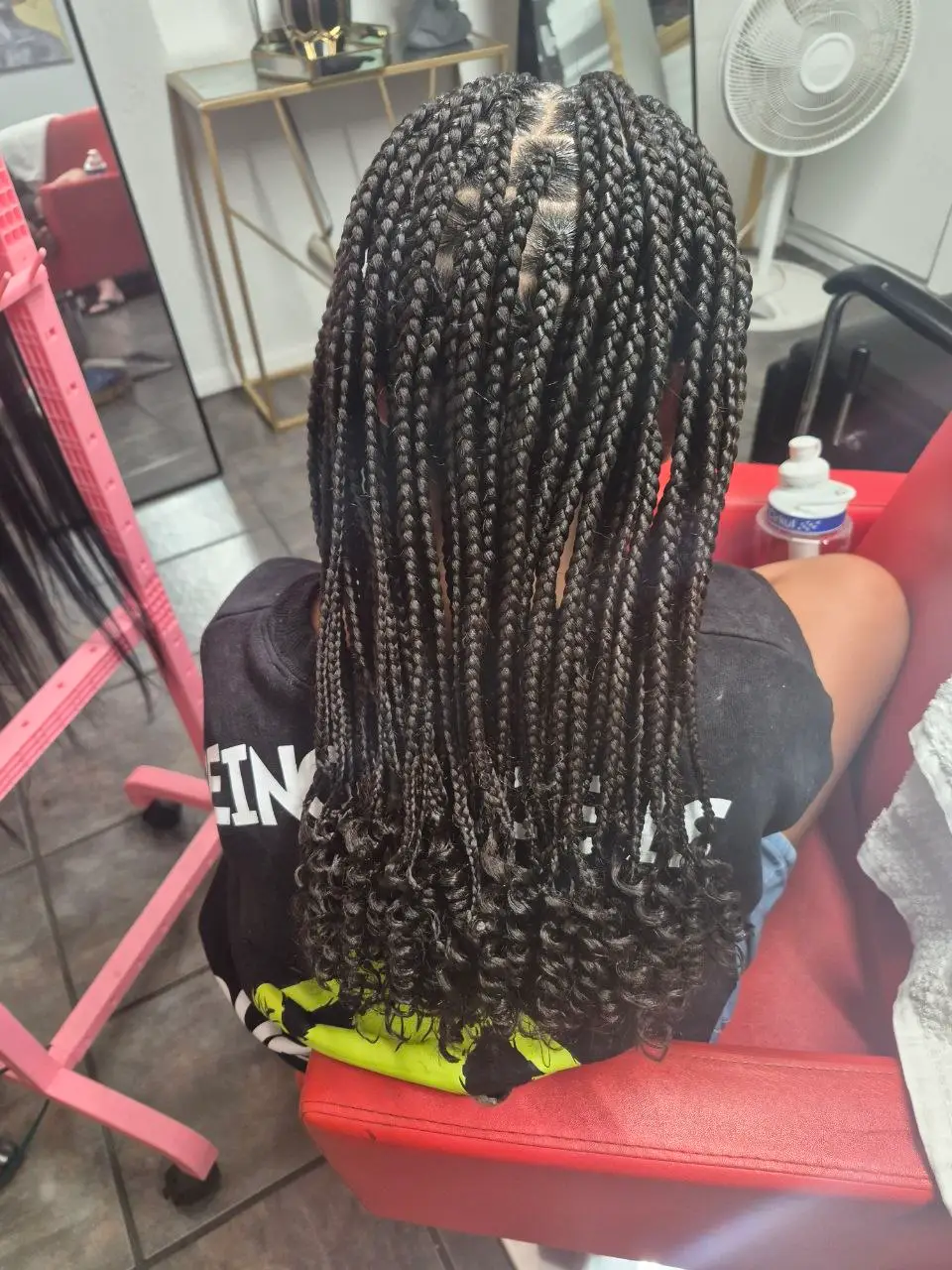Medium Box Braids (Curly Ends) - Style 2
