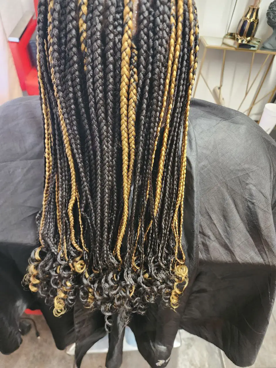 Medium Box Braids (Curly Ends) - Style 3