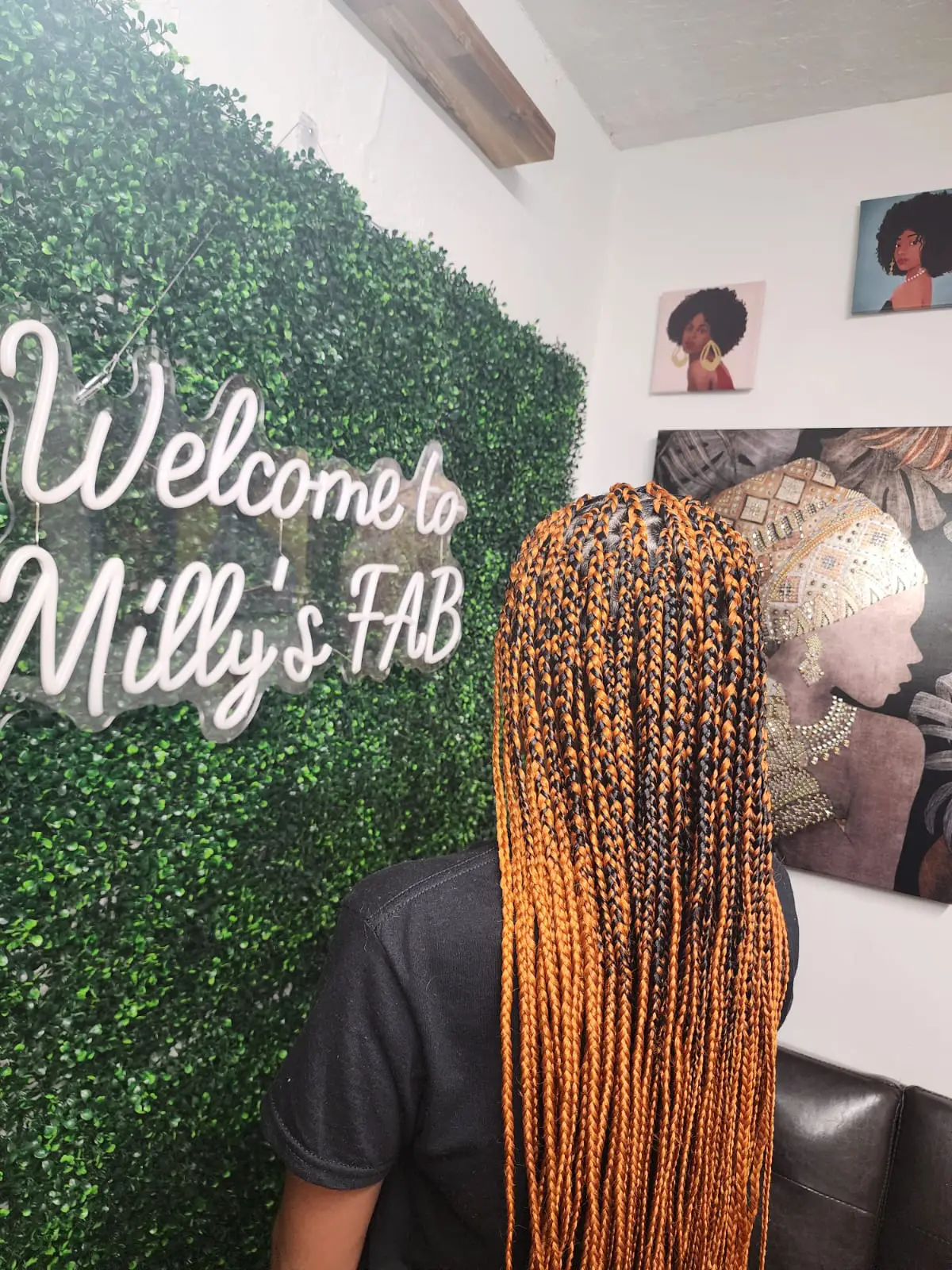 Medium Box Braids (Curly Ends) - Style 17