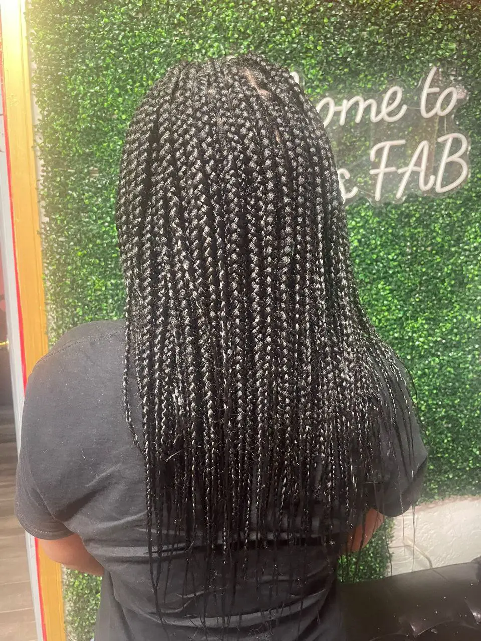 Medium Box Braids (Straight Ends) - Style 11